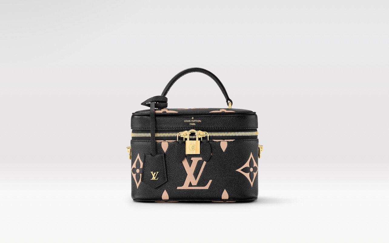 Louis Vuitton Vanity PM Black/Beige Empreinte Leather Auction